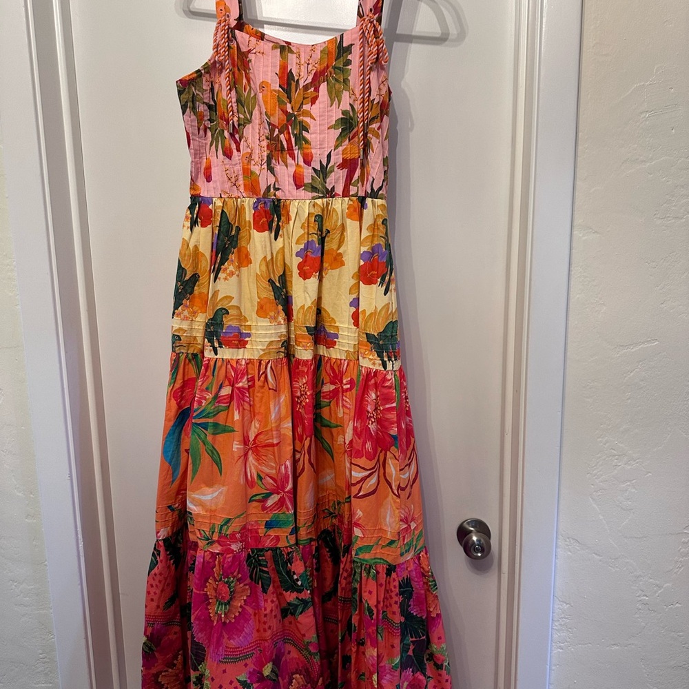 FARM Rio Multi‑Color Floral Maxi Dress